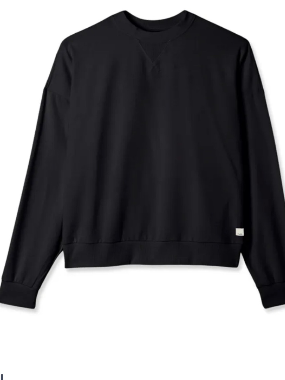 Vuori Black Crewneck Halo Modern Long Sleeve T-shirt Top Women Size S?